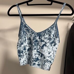 Urban Outfitters Velvet Cropped Cami